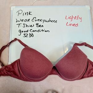 Victoria's Secret T-Shirt Bra - Pink -Lightly Lined